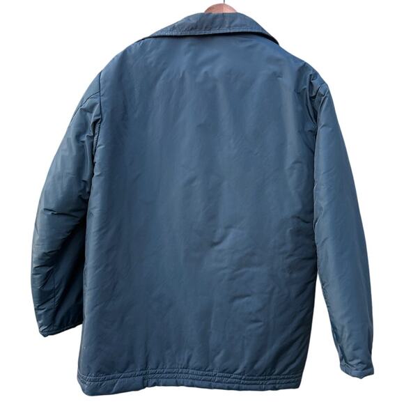 Lee Outerwear Vintage 1970s Blue Nylon Jacket with red quilted inside Large - Picture 2 of 6